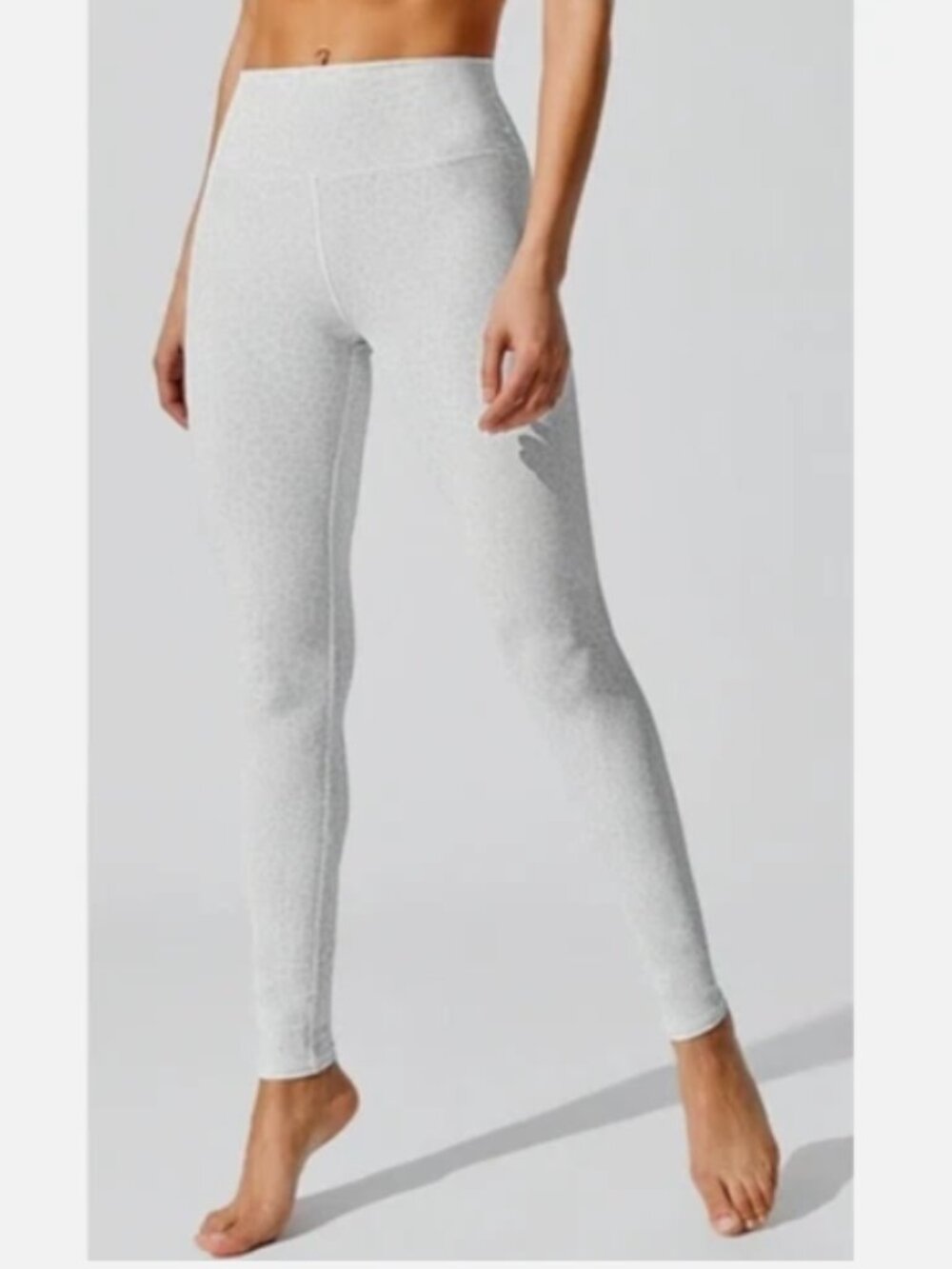 ALO Yoga High-Waist Vapor Leopard Leggings White Printed Size Medium